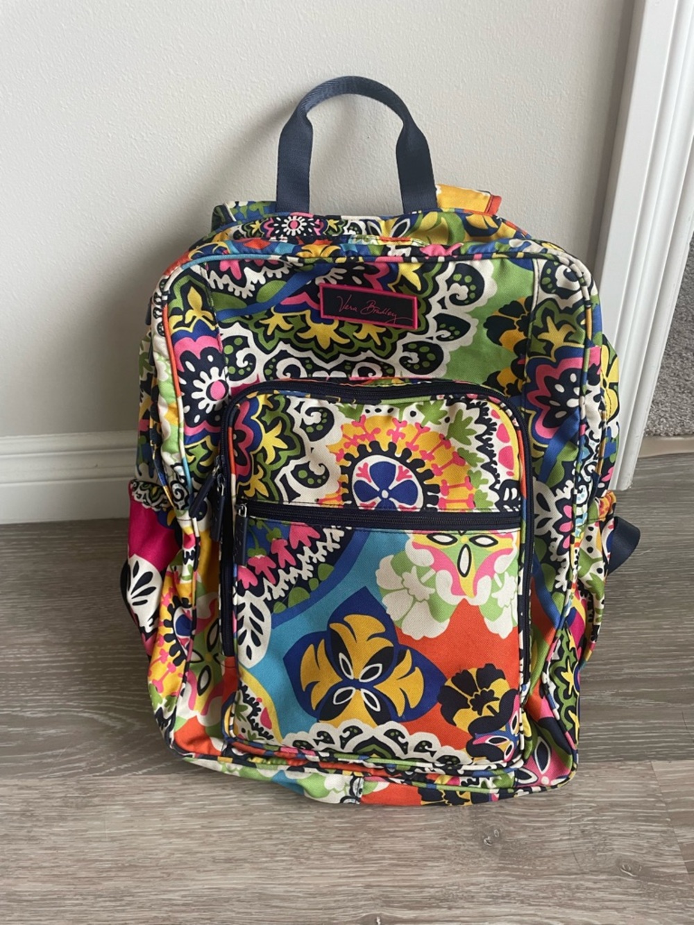 Vera Bradley Bright Multicolor Floral Paisley Backpack